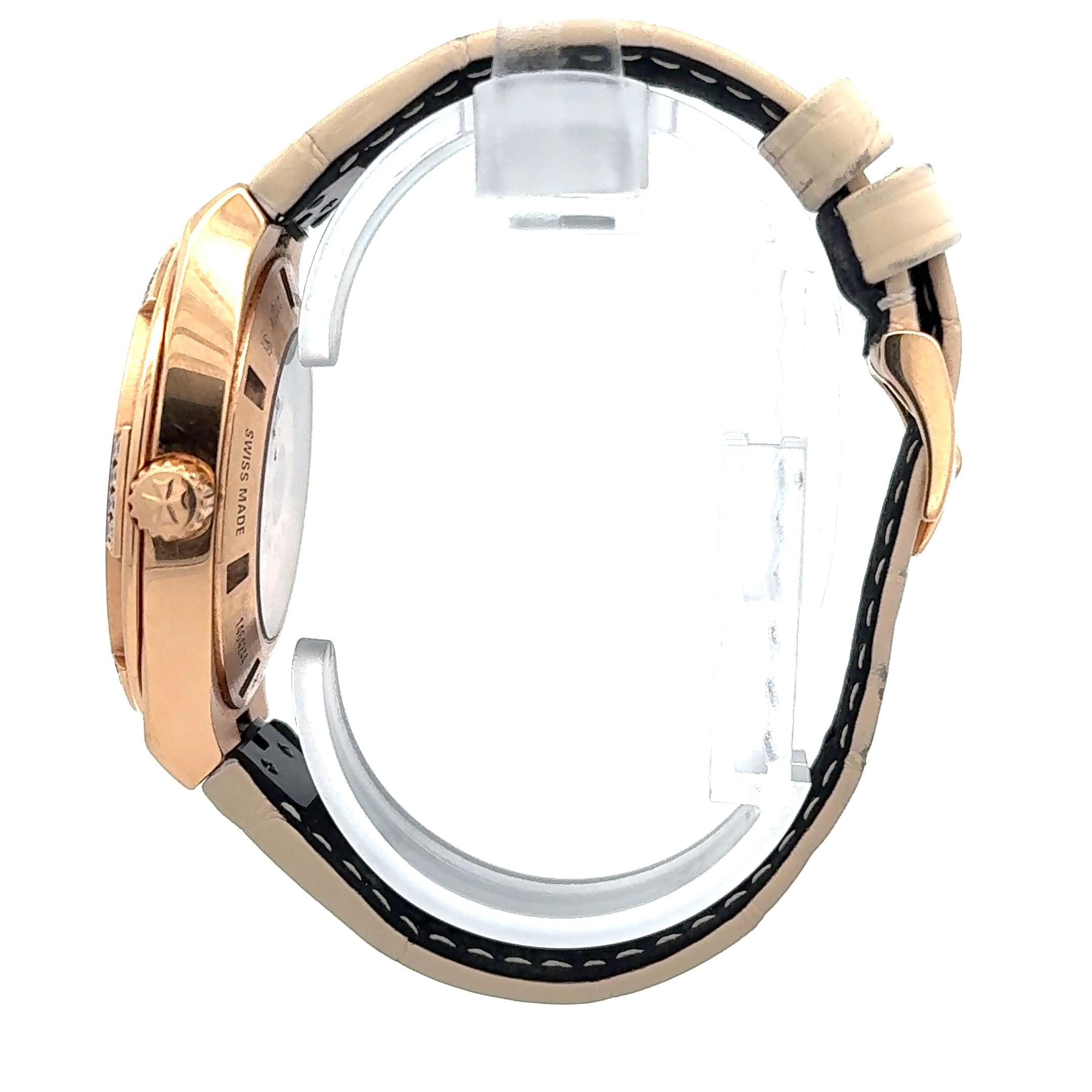 Vacheron Constantin Overseas 2305V 37mm 18k Rose Gold Diamond Bezel Watch