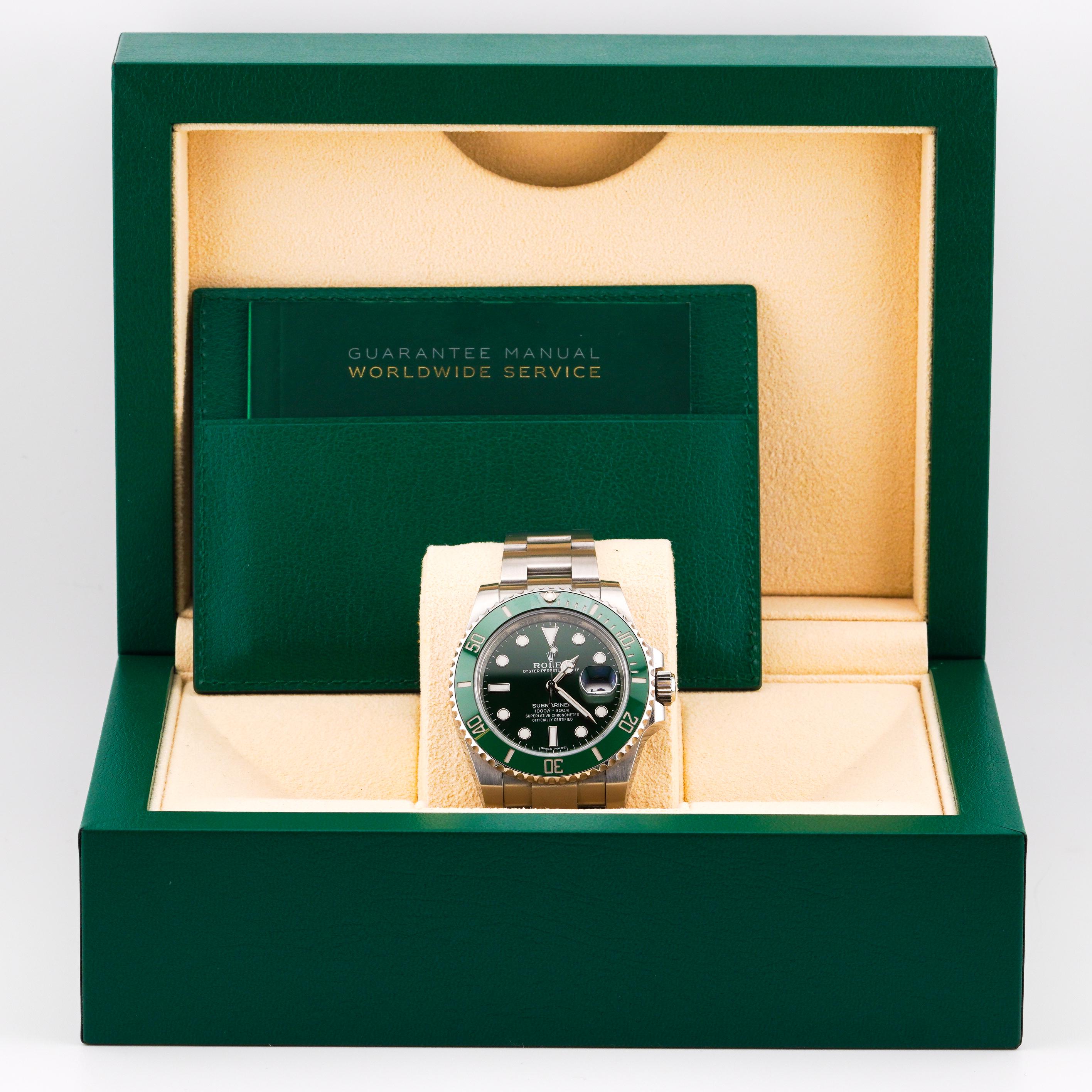 Rolex 2016 Submariner - 116610LV Stainless Steel Oyster Watch w/ Card and Box