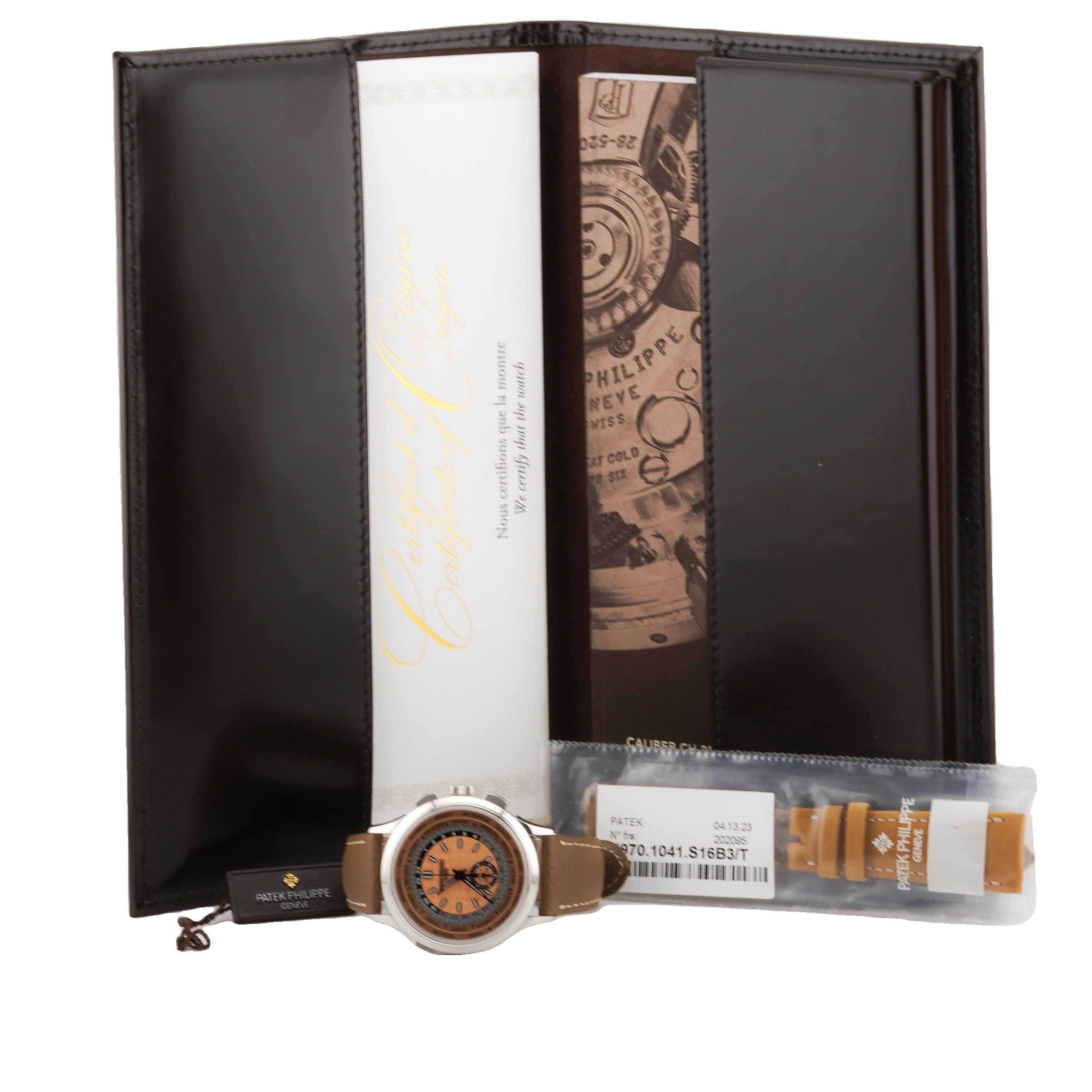 Patek Philippe 2023 World Time Complications 5935A-001 Watch w/ Papers