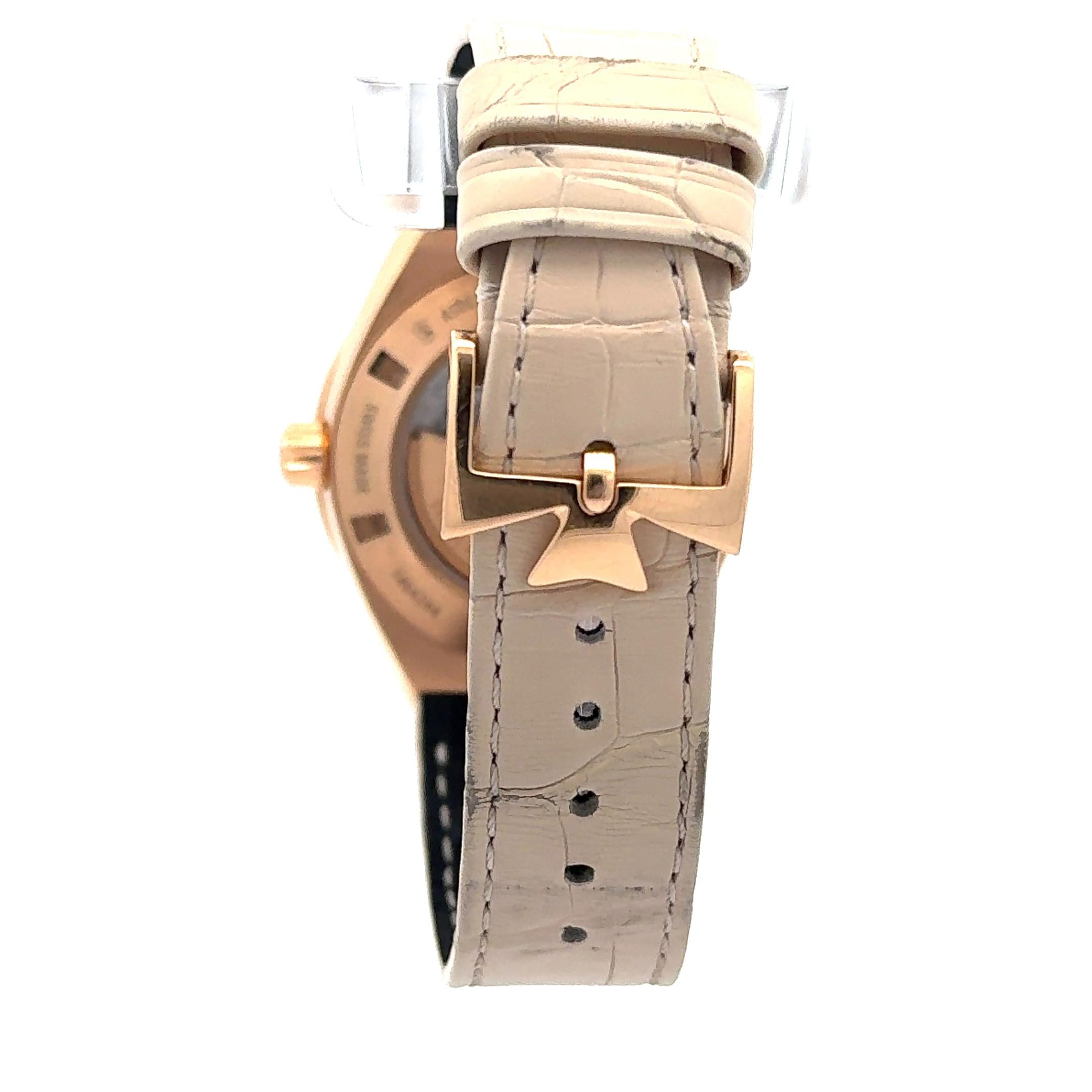 Vacheron Constantin Overseas 2305V 37mm 18k Rose Gold Diamond Bezel Watch