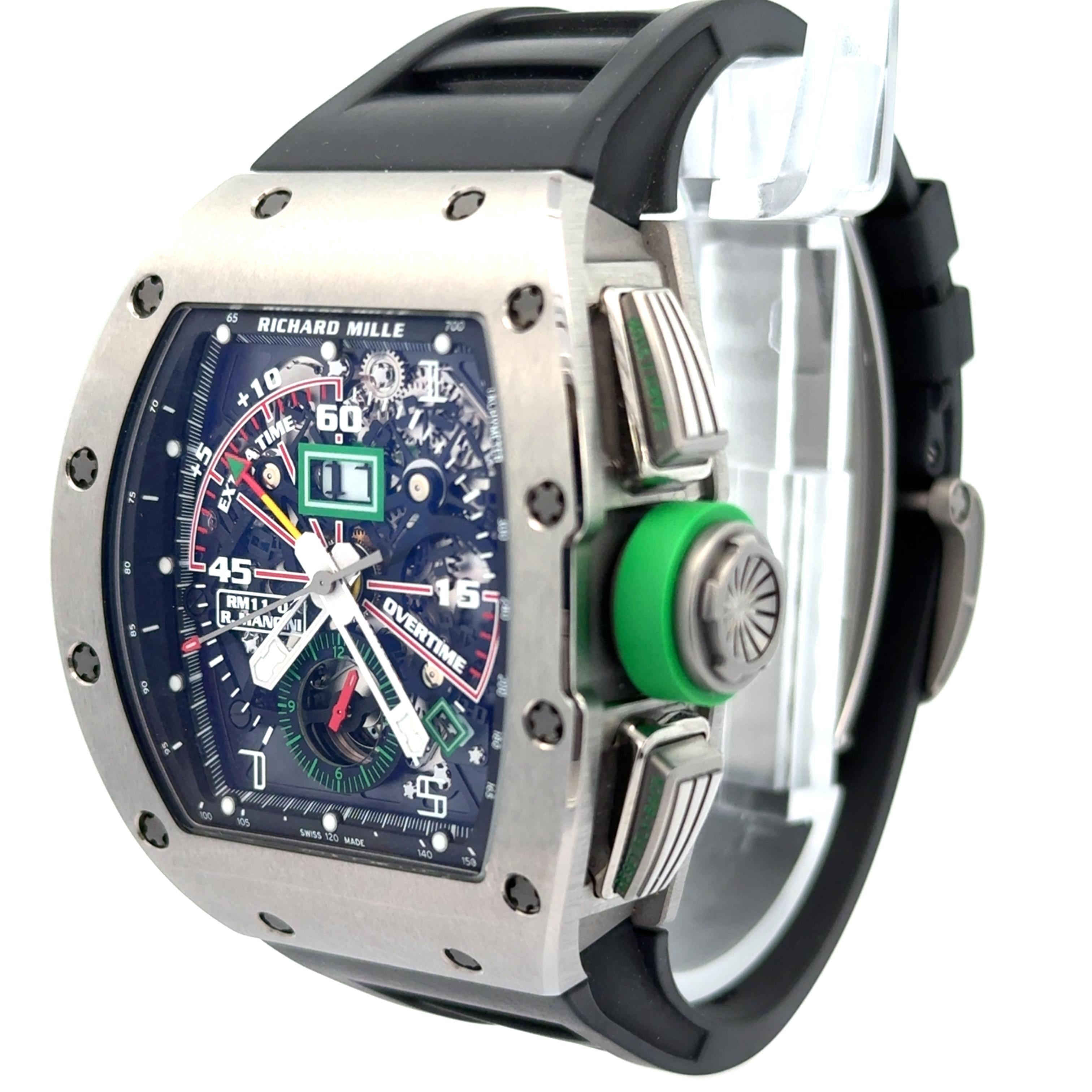 Richard Mille RM11-01 Roberto Mancini Flyback Chronograph Titanium Wrist Watch