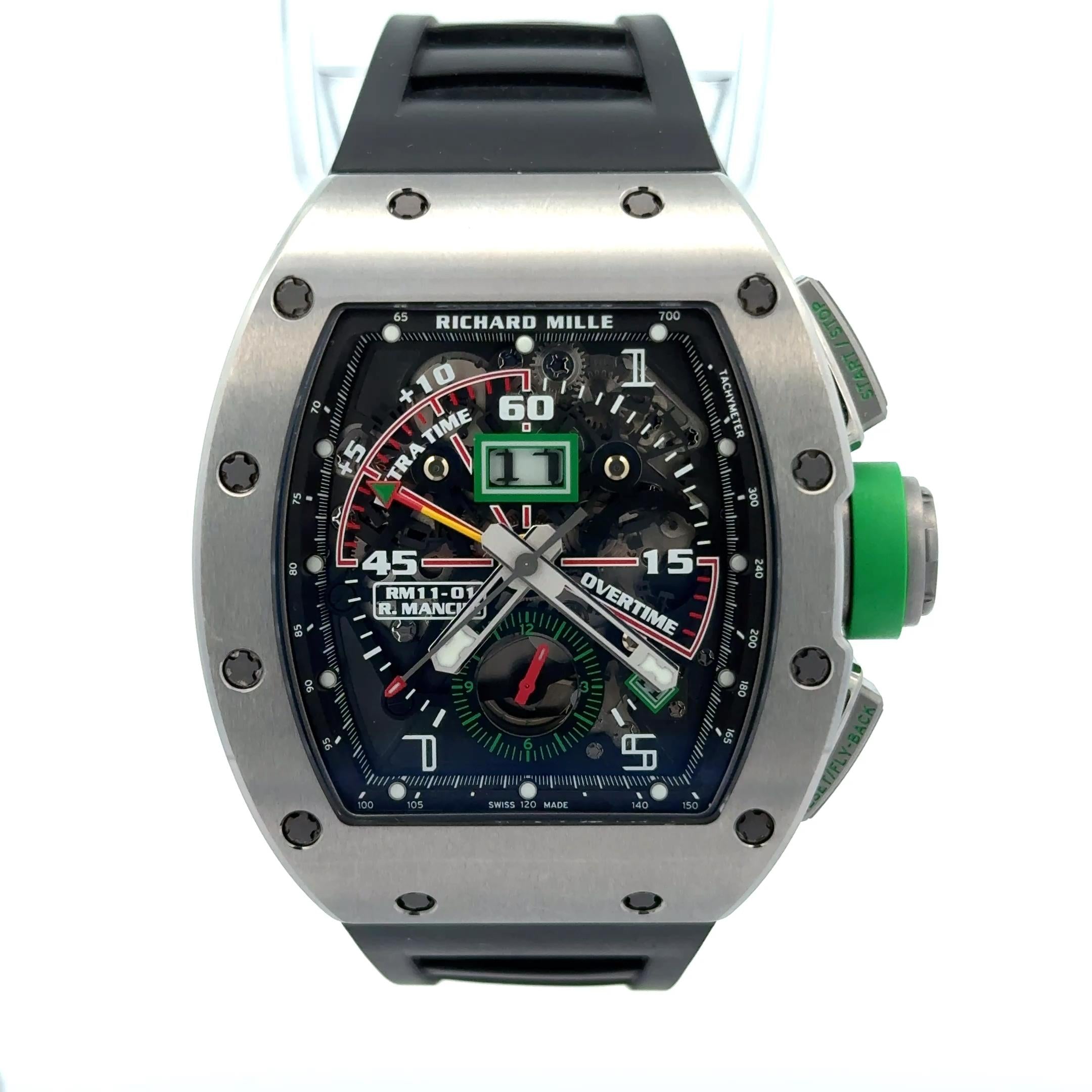 Richard Mille RM11-01 Roberto Mancini Flyback Chronograph Titanium Wrist Watch