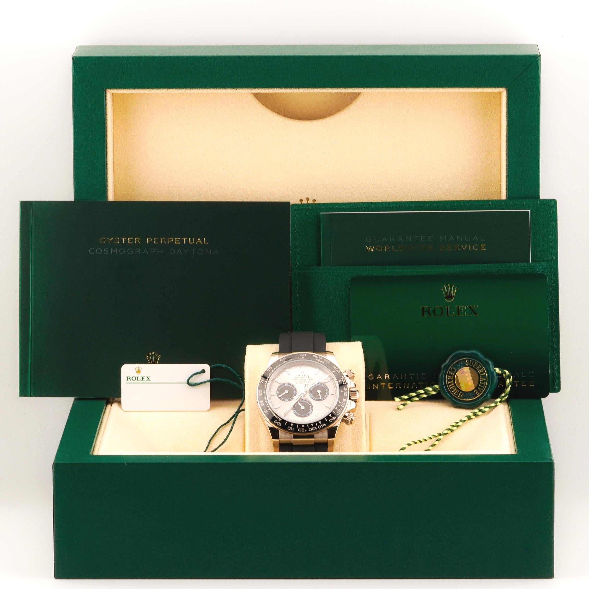 Rolex 2024 Daytona 126519LN White Gold 40mm Oysterflex Watch w/ Box and Papers