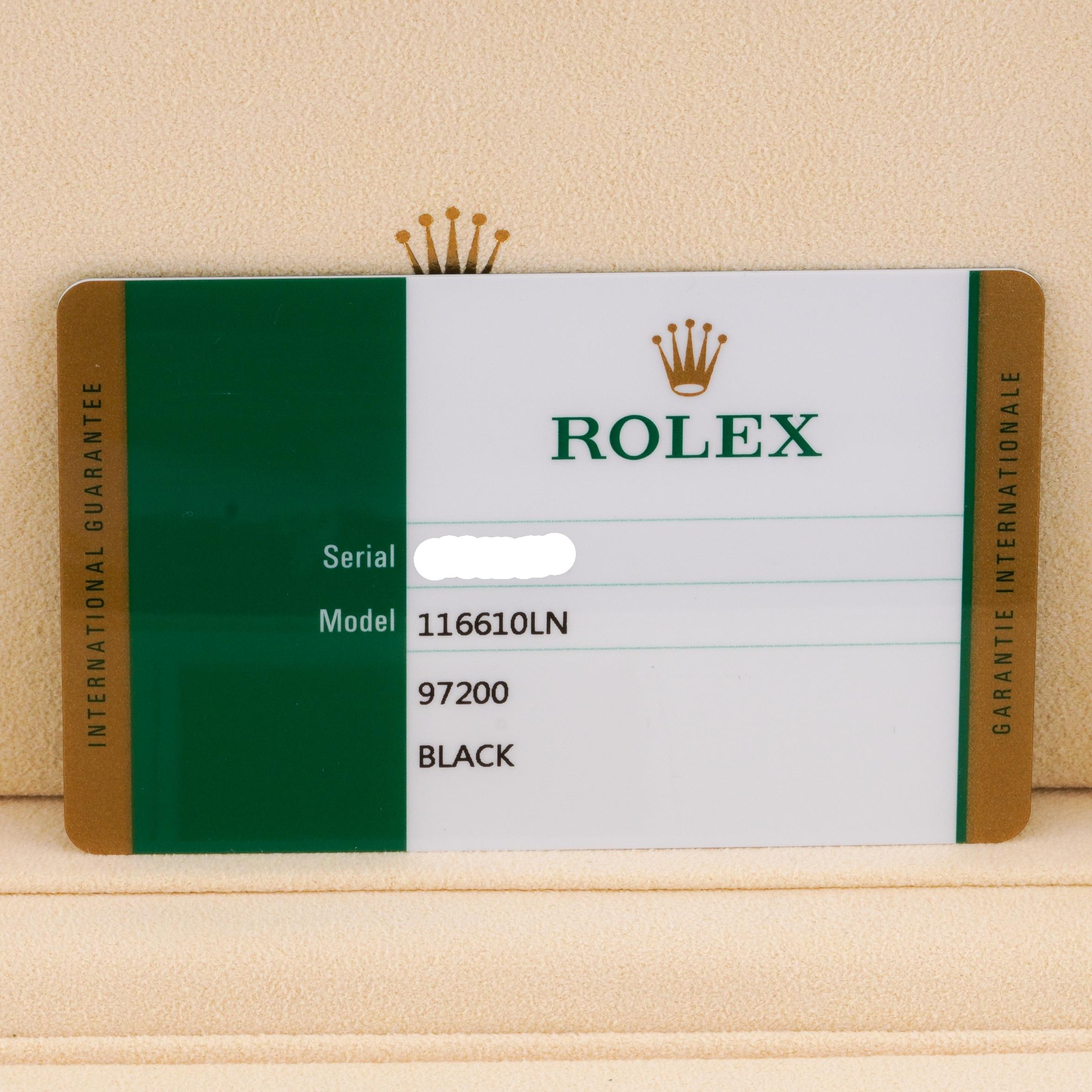 Rolex 2019 Submariner 116610LN Stainless Steel Watch w/ Box and Papers