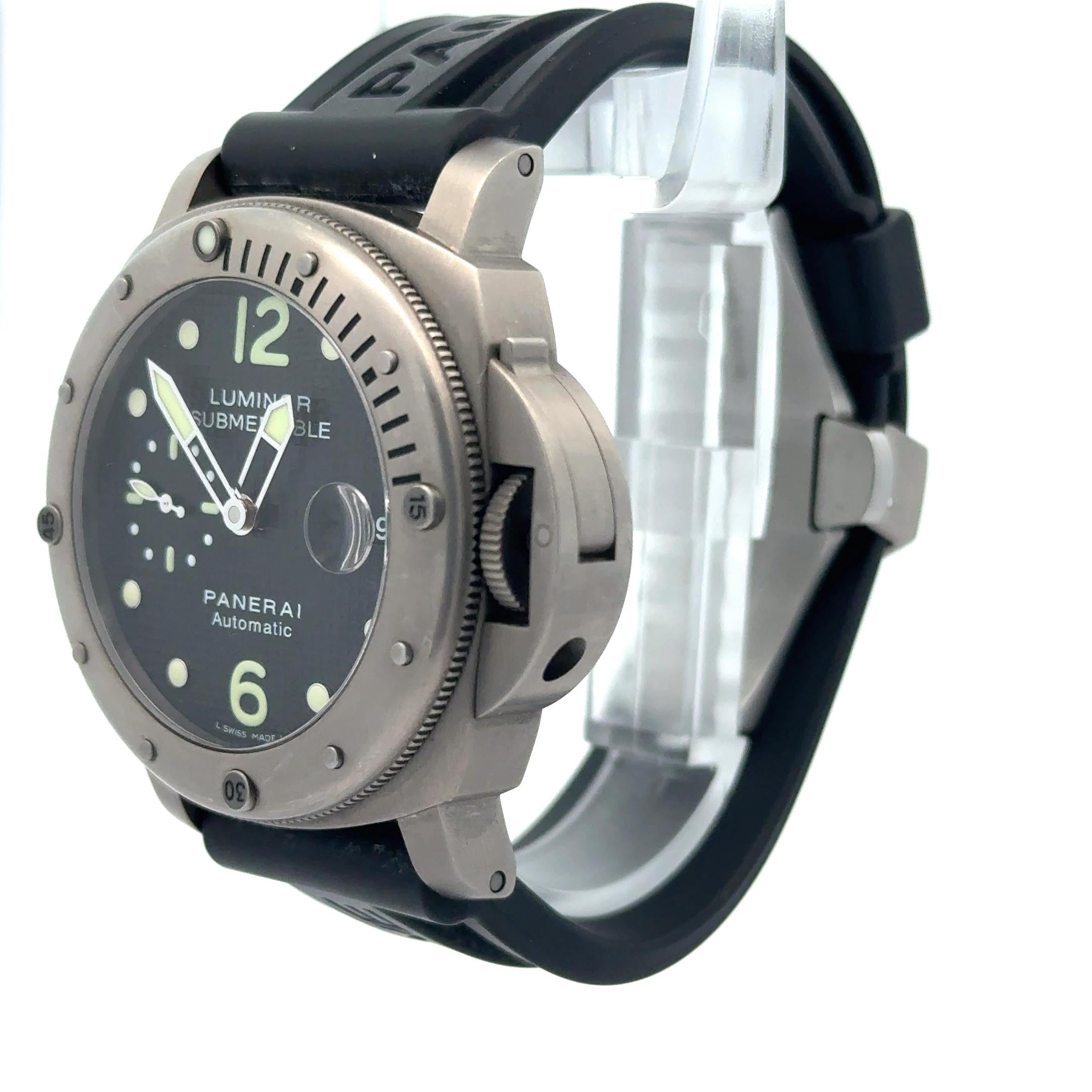 Panerai Luminor Submersible OP6689 44mm Titanium Wrist Watch