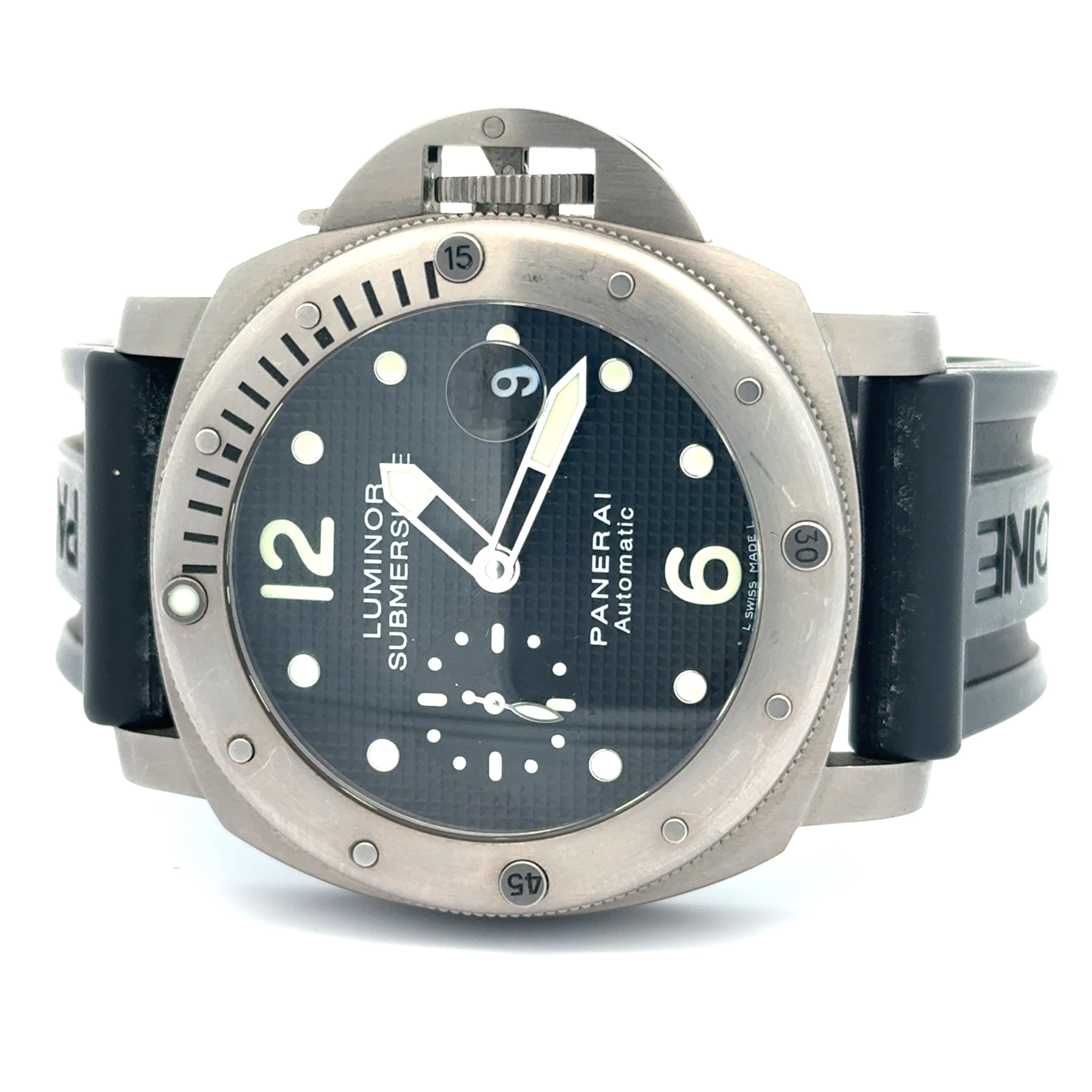 Panerai Luminor Submersible OP6689 44mm Titanium Wrist Watch