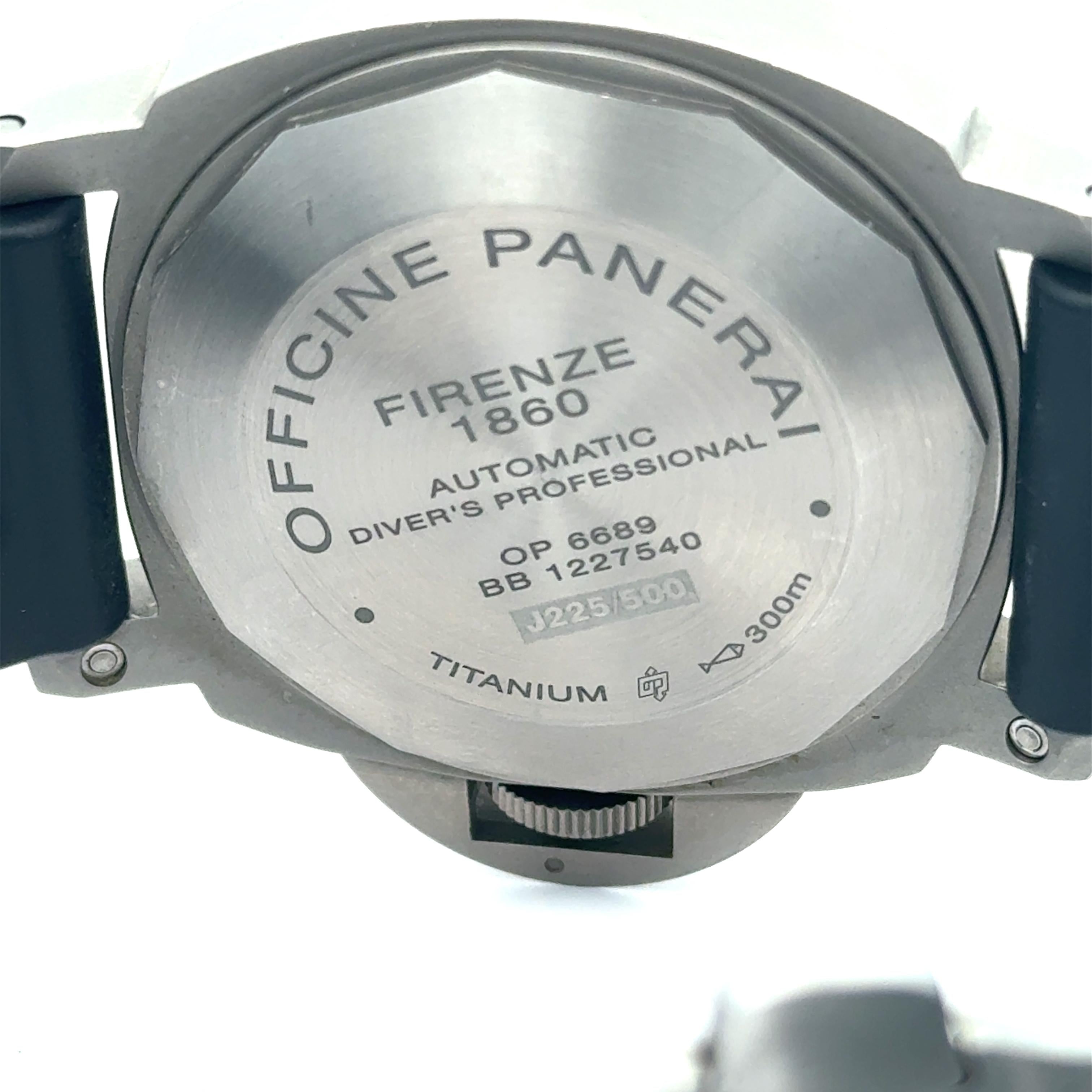 Panerai Luminor Submersible OP6689 44mm Titanium Wrist Watch