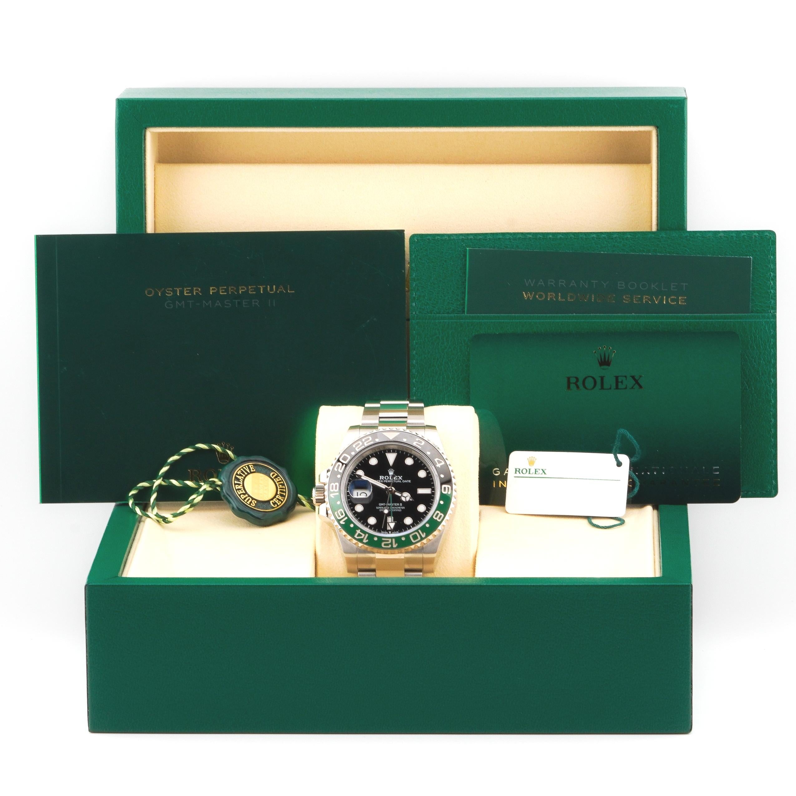 Rolex 2025 GMT-Master II 126720VTNR Stainless Left Hand Watch w/ Box and Papers