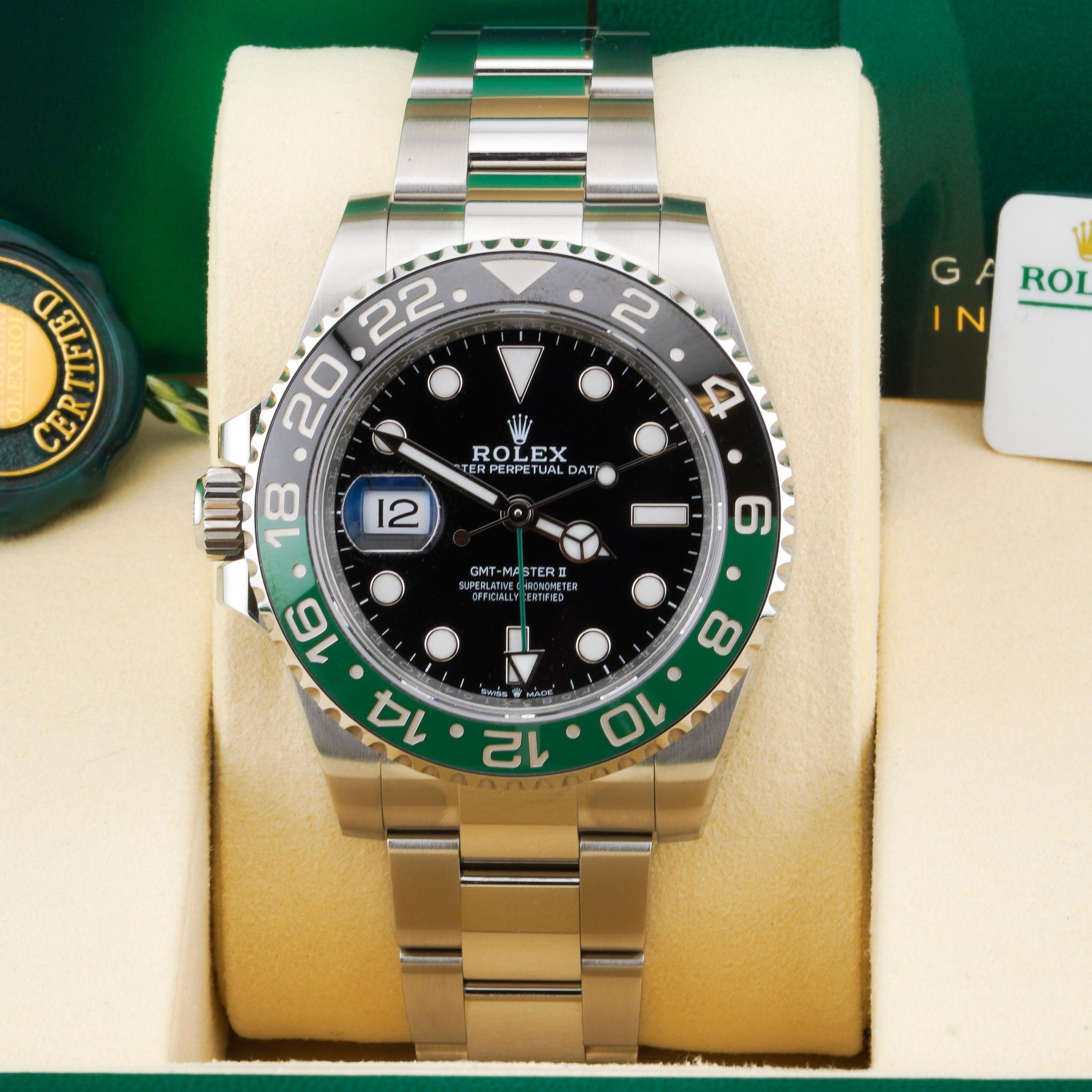 Rolex 2025 GMT-Master II 126720VTNR Stainless Left Hand Watch w/ Box and Papers