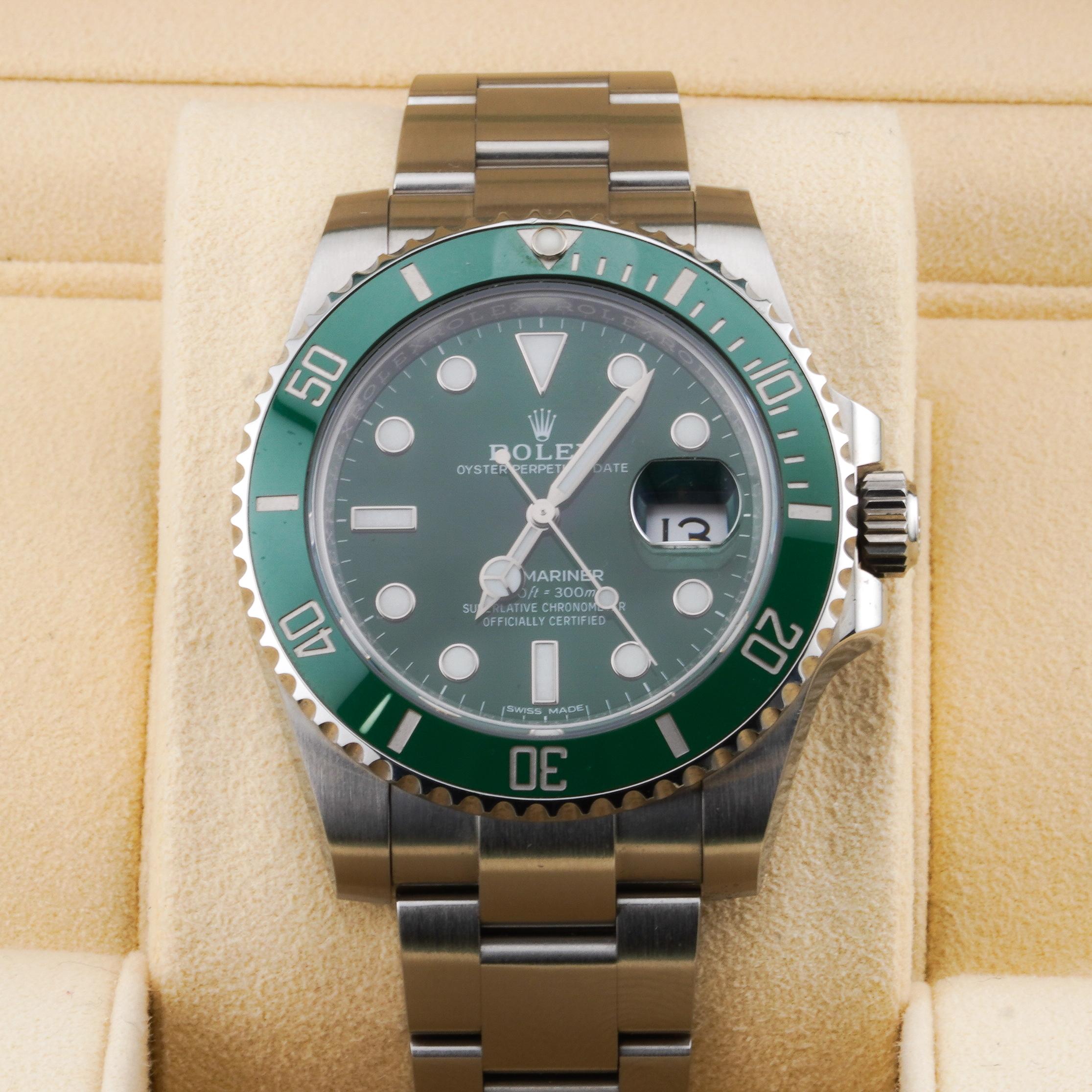 Rolex 2018 Submariner 116610LV Stainless Steel Watch w/ Box and Papers