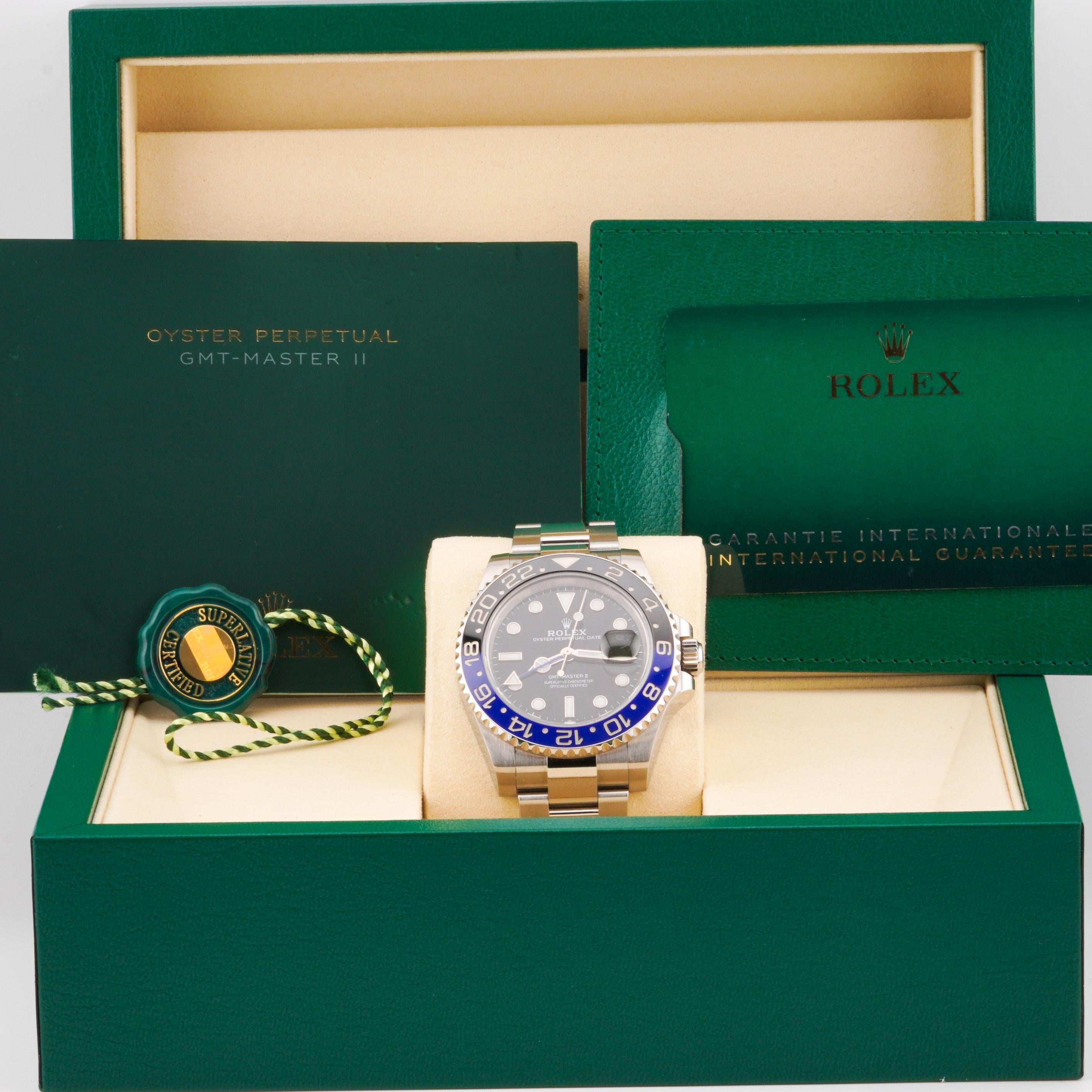 Rolex 2025 GMT-Master II 126710BLNR 40mm Stainless Watch w/ Box and Papers