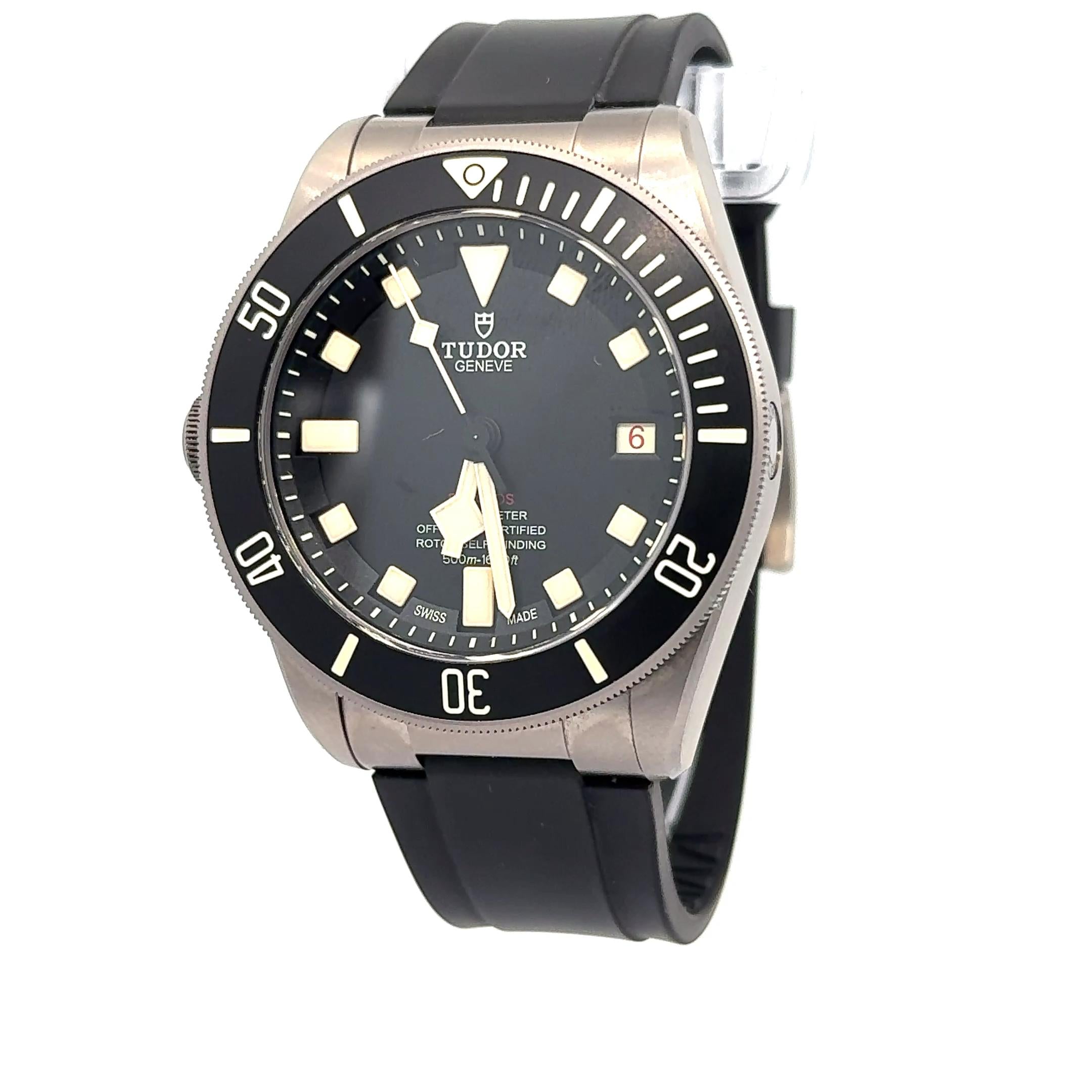 Tudor Pelagos 25610TNL Titanium 42mm Left Handed Diver Watch w/ Box and Papers