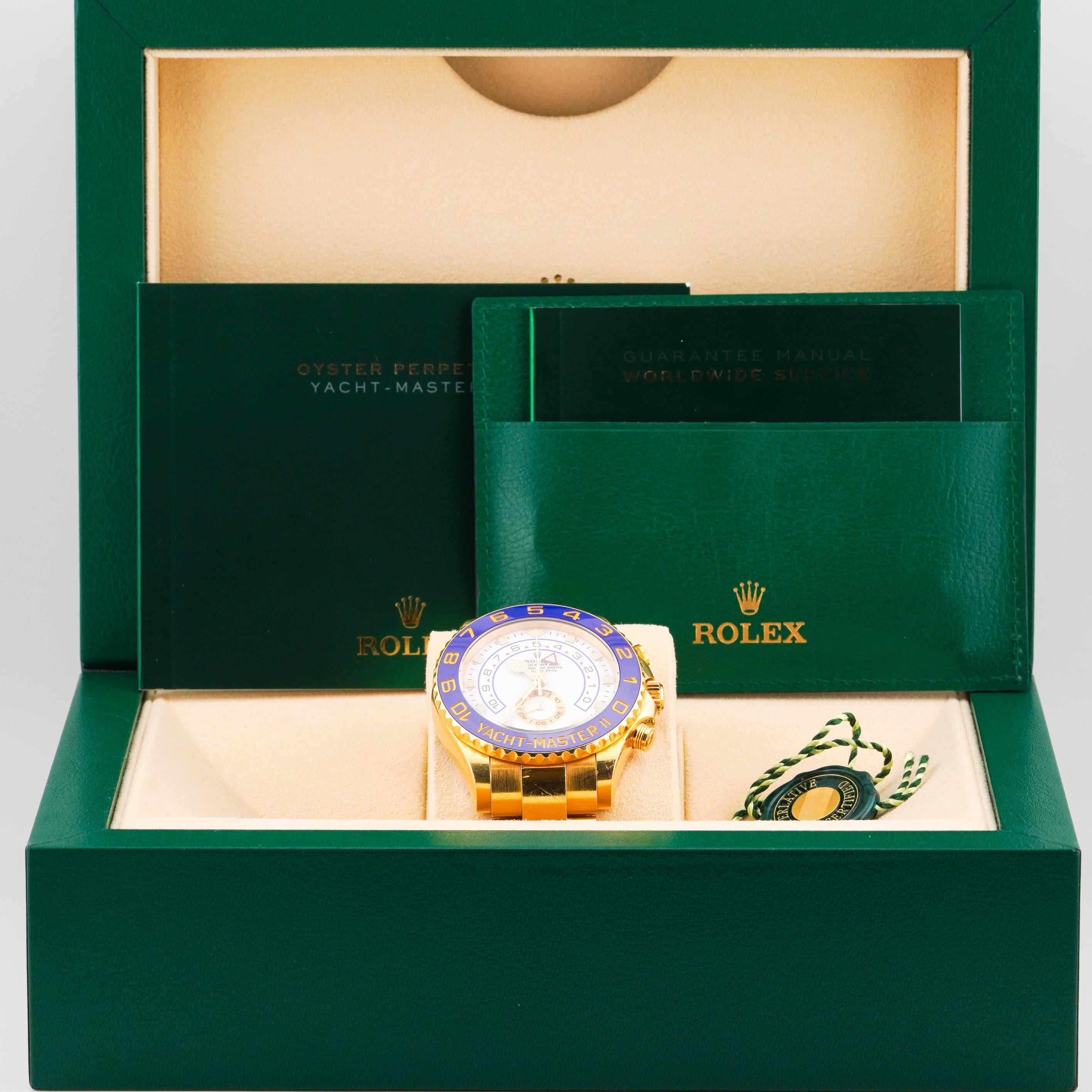 Rolex 2017 Yacht Master II - 116688 Yellow Gold 44mm Watch w/ Box and Papers