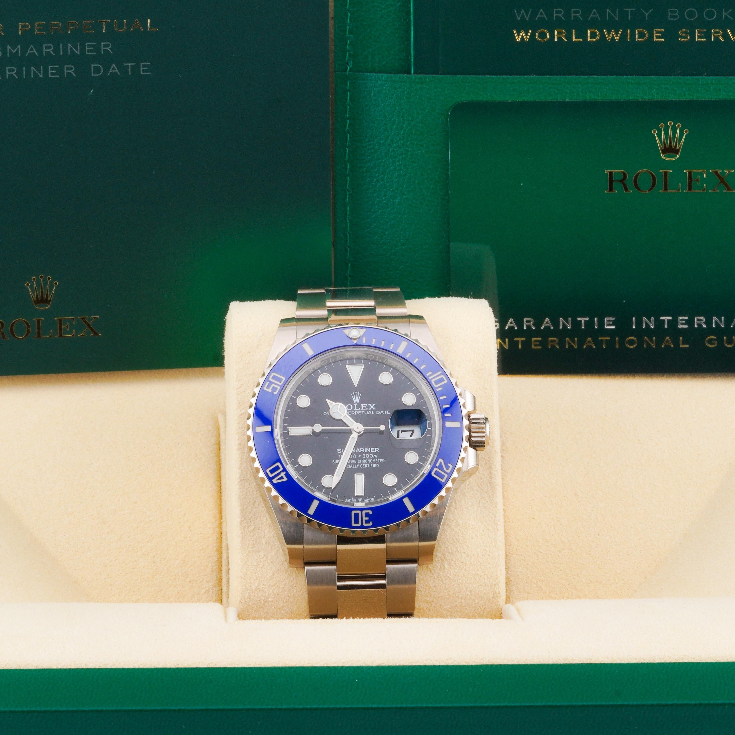 Rolex 2023 Submariner Date 126619LB White Gold Watch w/ Box and Papers