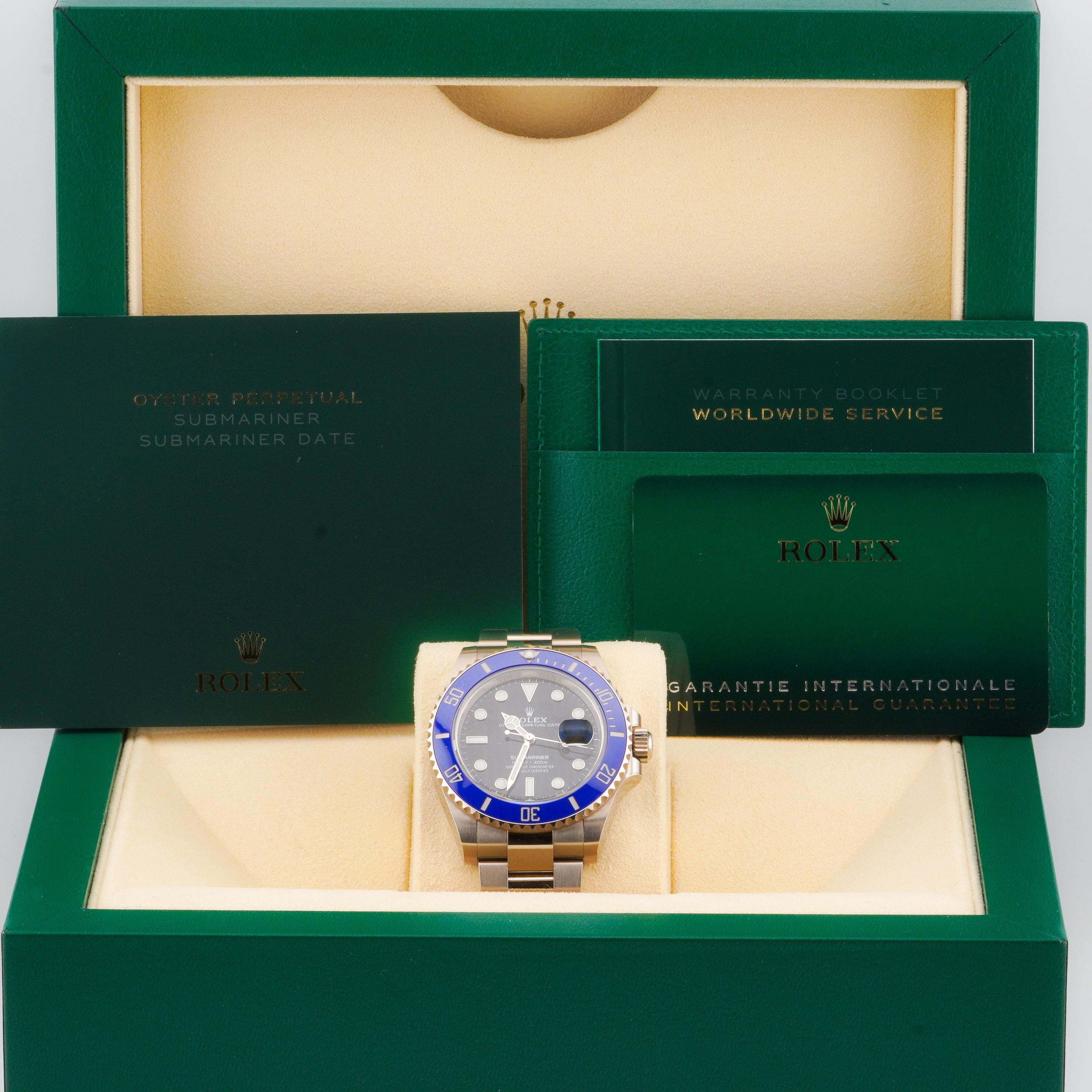 Rolex 2023 Submariner Date 126619LB White Gold Watch w/ Box and Papers