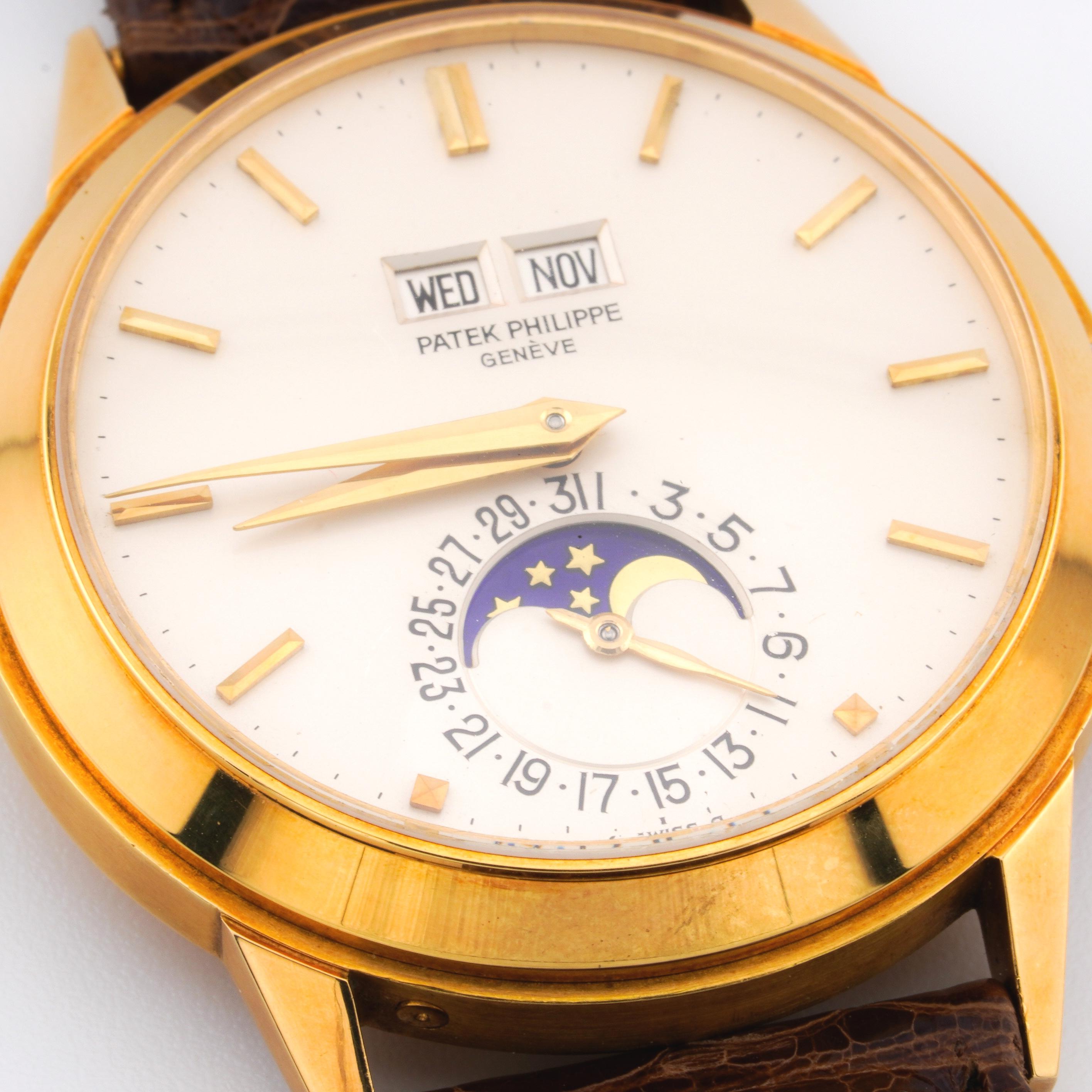 Patek Philippe Perpetual Calendar 3448J 18k Yellow Gold Watch w/ Original Box