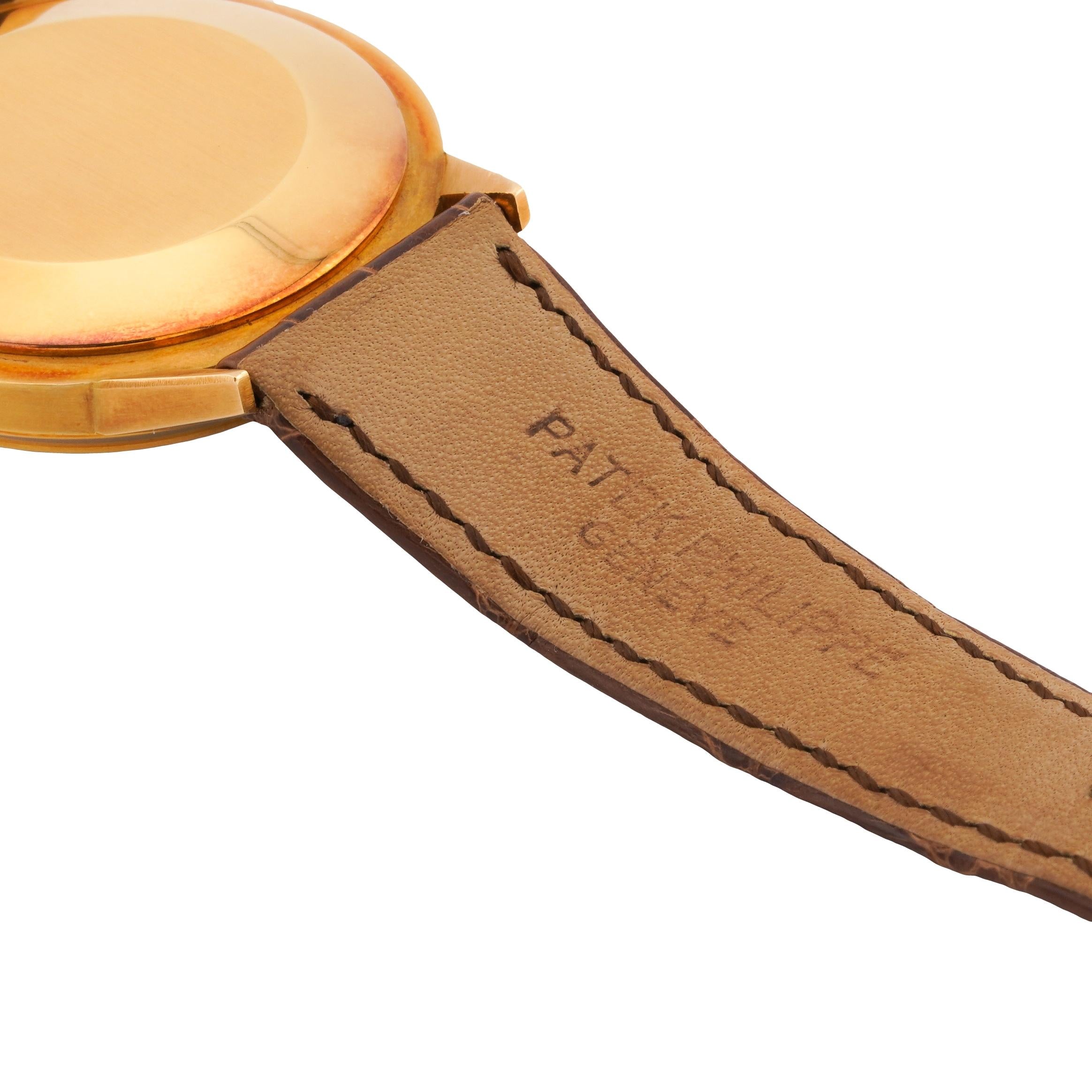 Patek Philippe Perpetual Calendar 3448J 18k Yellow Gold Watch w/ Original Box