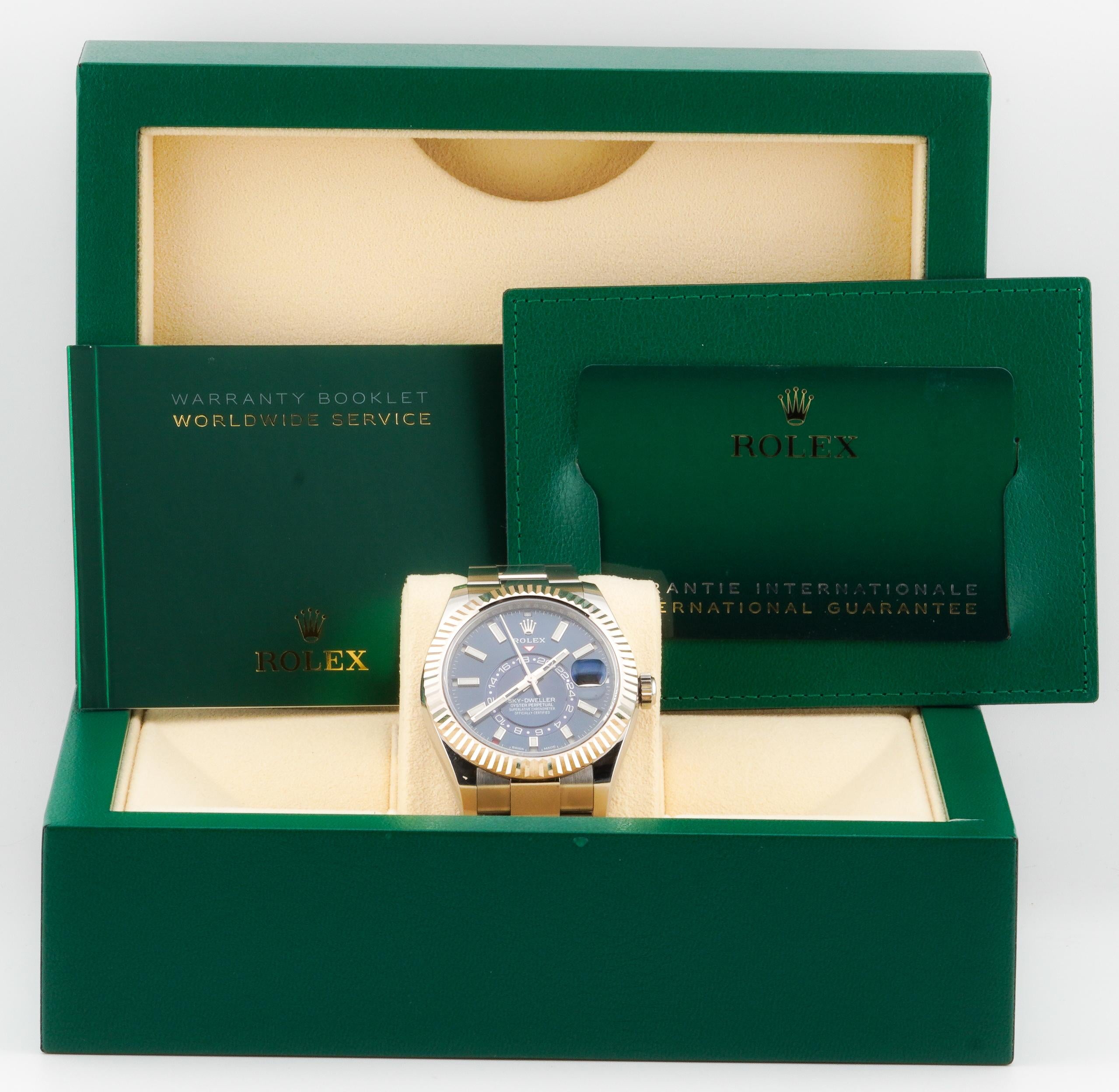 Rolex 2022 Sky-Dweller 326934 Stainless 42mm Oyster Watch w/ Box and Papers