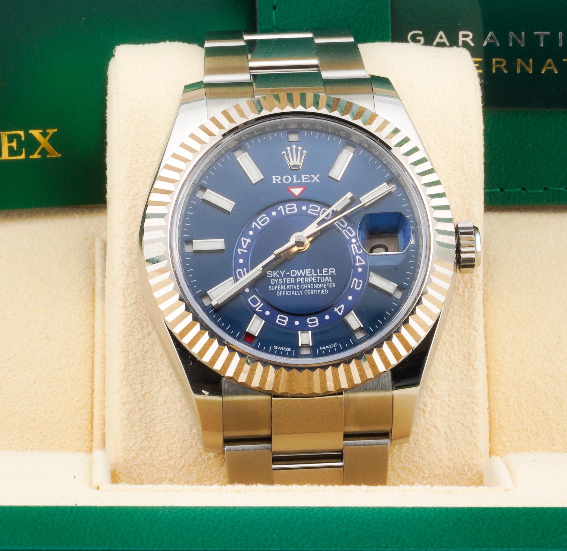 Rolex 2022 Sky-Dweller 326934 Stainless 42mm Oyster Watch w/ Box and Papers