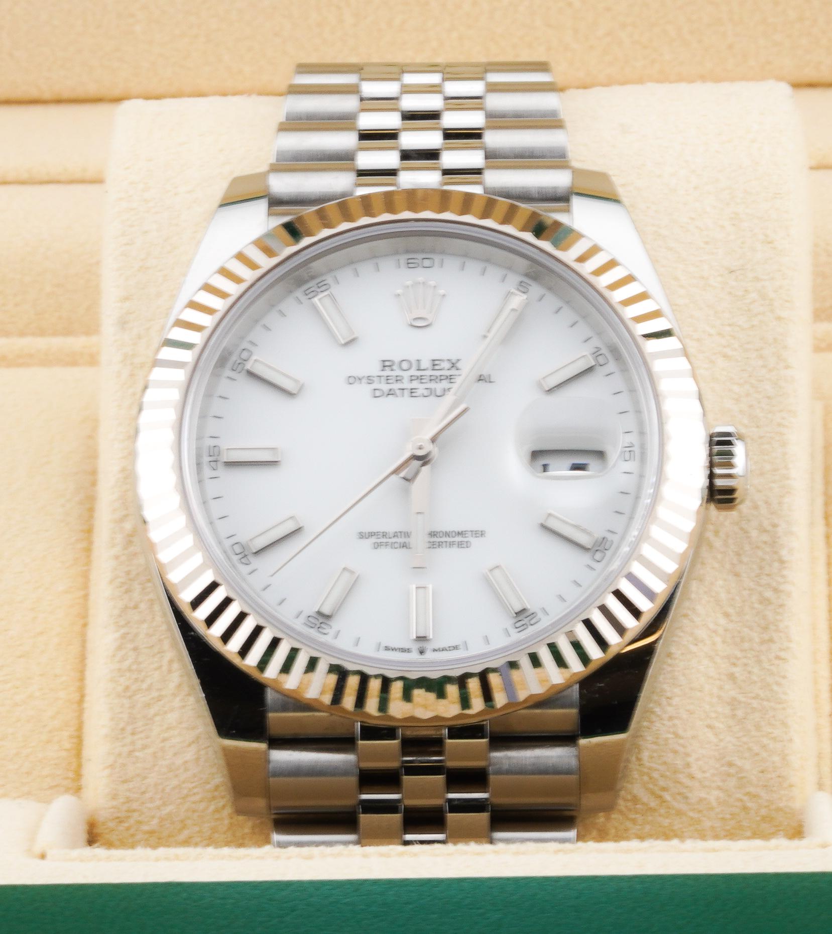 Rolex 2022 Datejust 126334 Stainless 41mm Jubilee Watch w/ Box and Papers