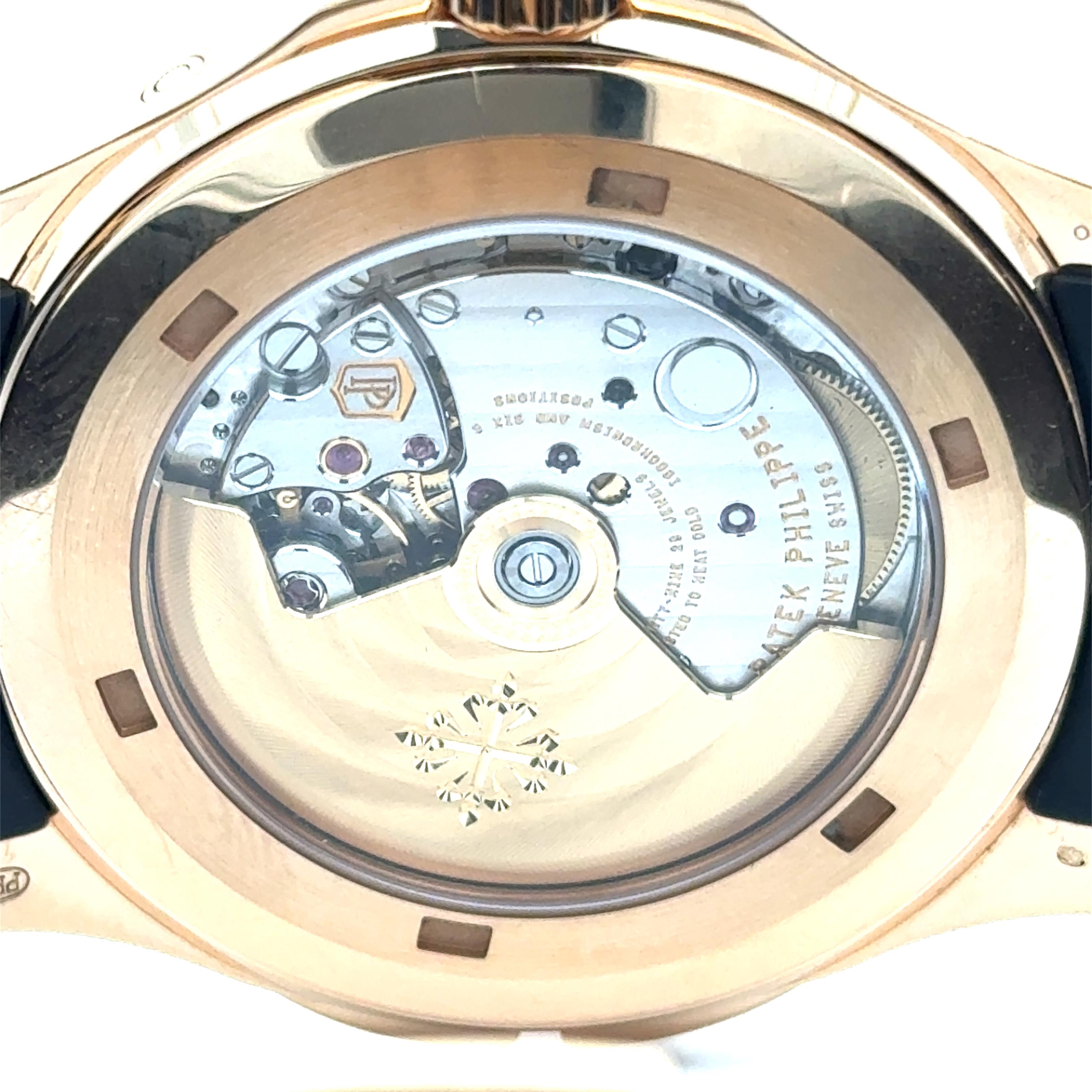 Patek Philippe 2019 Aquanaut 5164R-001 Travel Time 18k Watch w/ Box and Papers