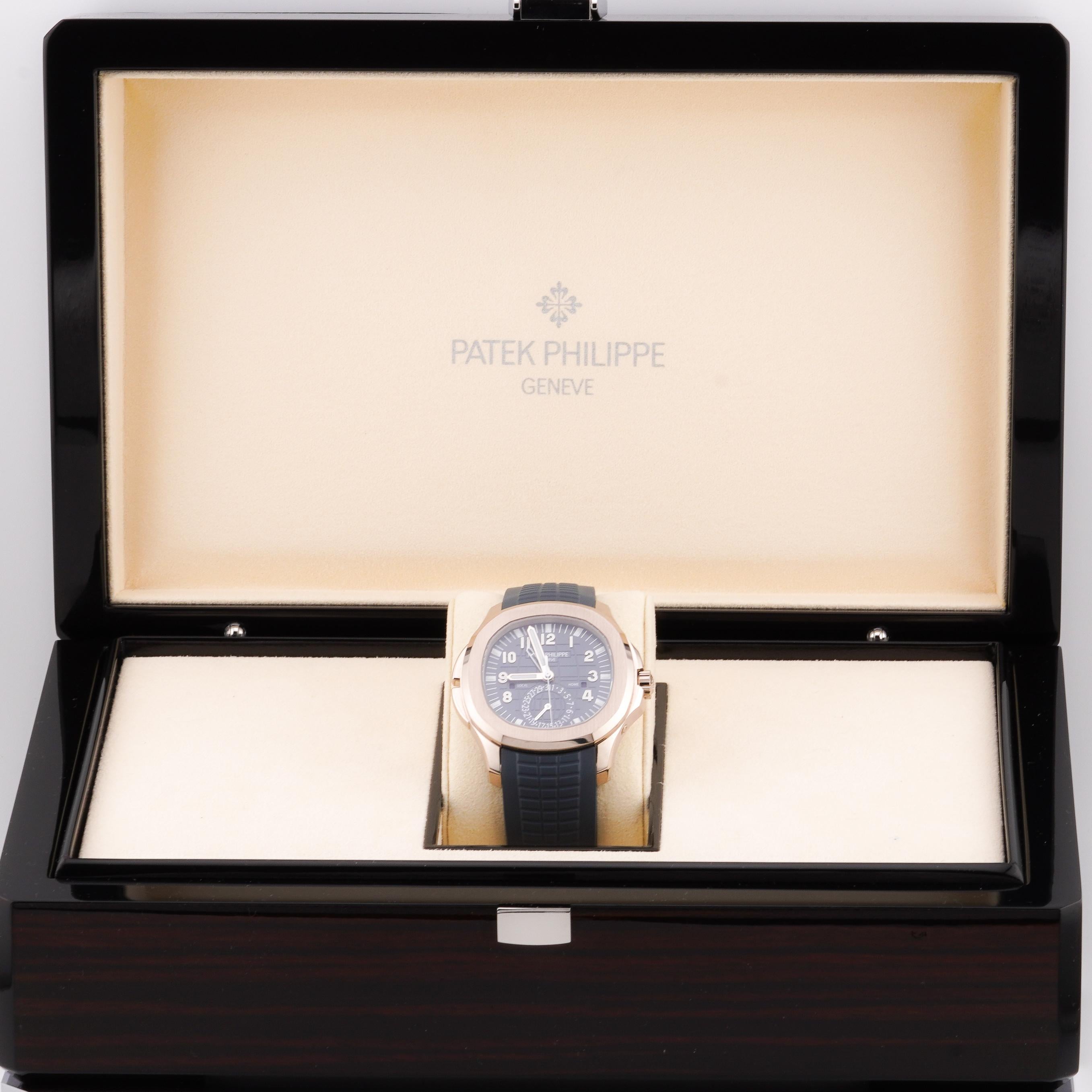 Patek Philippe 2024 Aquanaut 5164G-001 Travel Time 18k Watch w/ Box and Papers