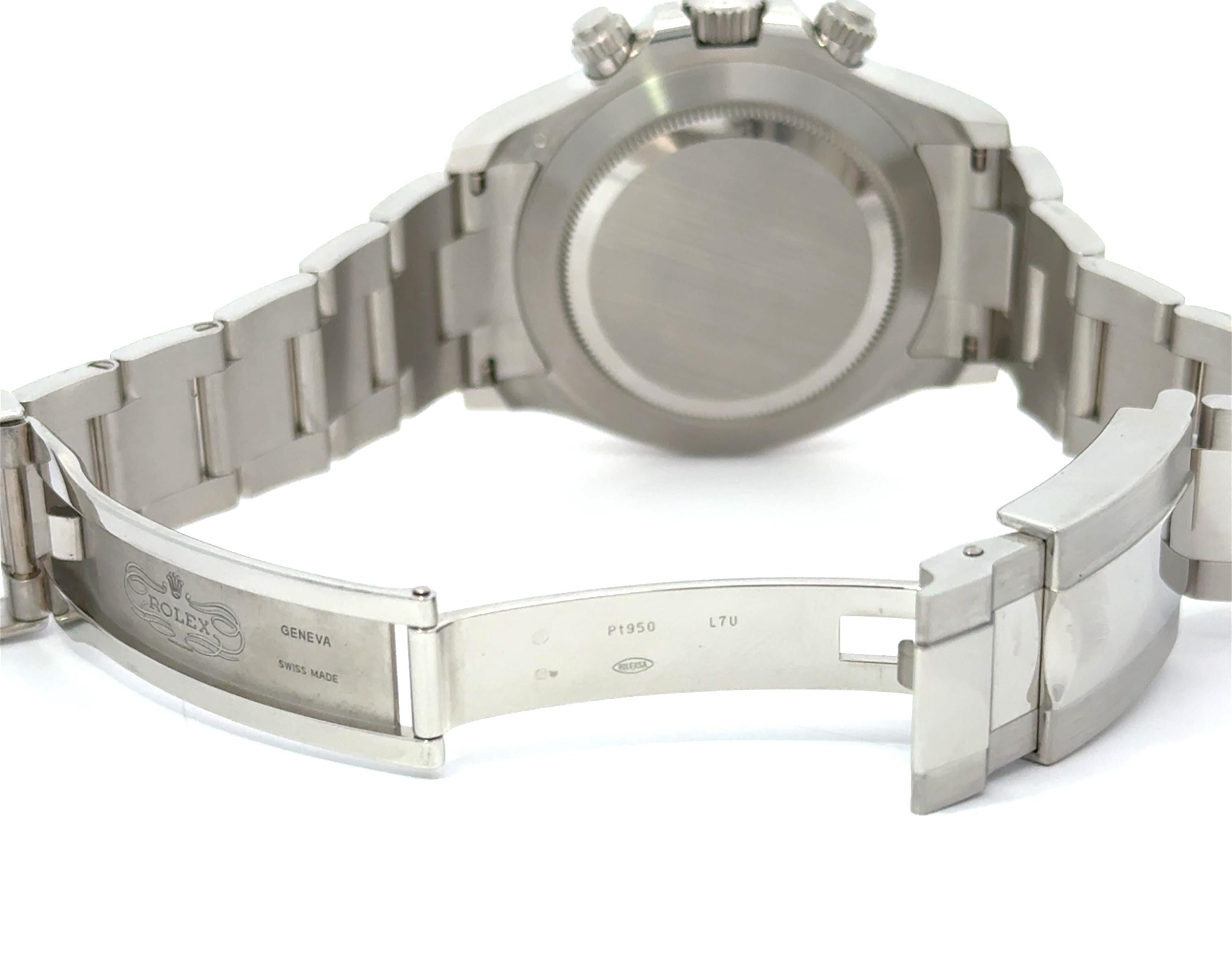 Rolex 2021 Daytona Model 116506 Platinum Ice Dial Watch w/ Box and Papers