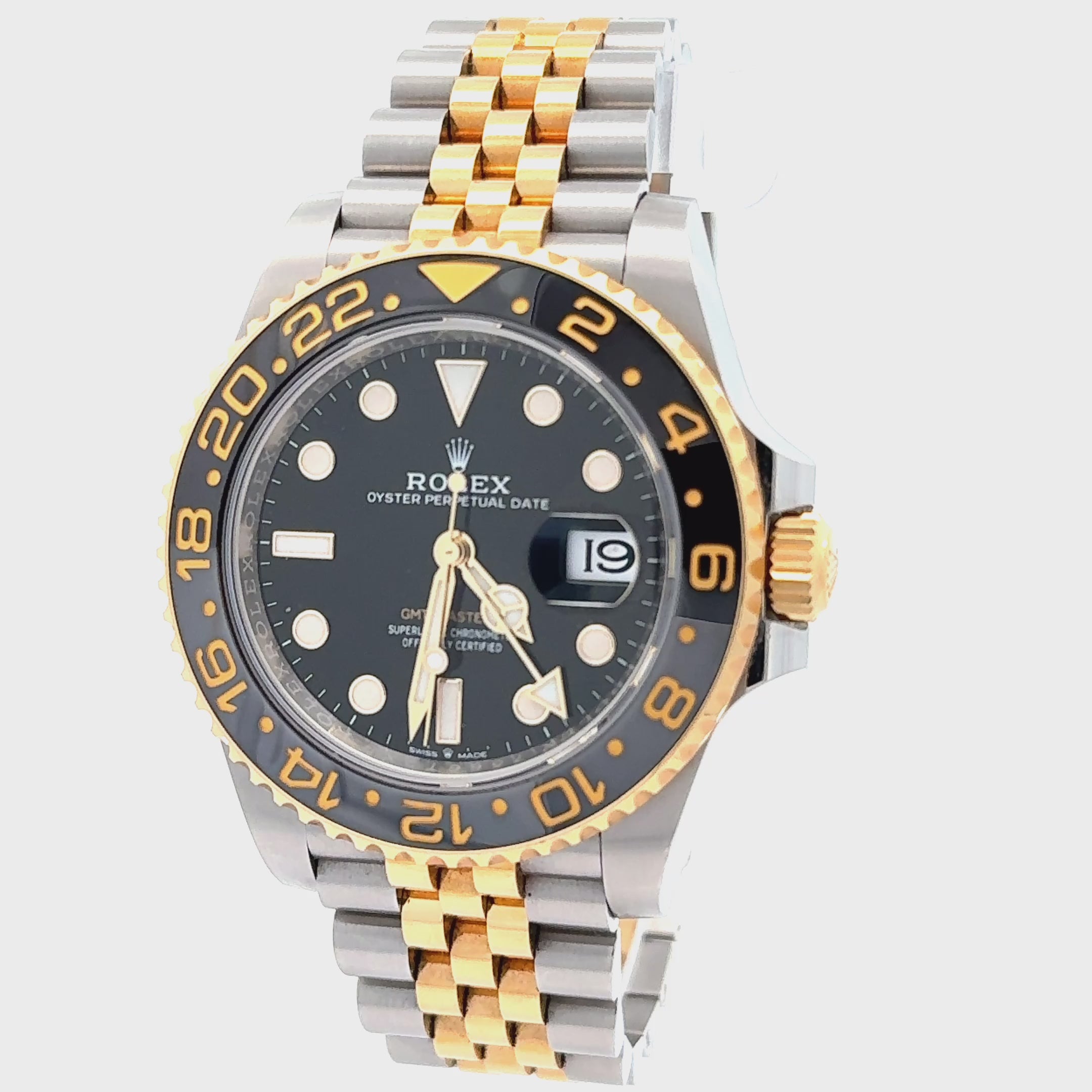Rolex 2023 GMT-Master II 126713GRNR Two-Tone Wrist Watch w/ Box and Papers
